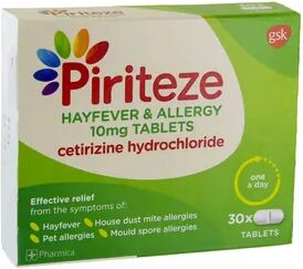 Piriteze Allergy Tablets