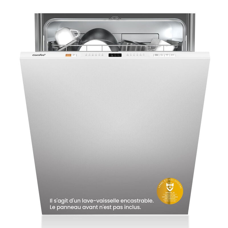 Comfee CDWPB1215PB-EU Volledig geïntegreerde vaatwasser, 12 couverts, 8 programma's, Wit