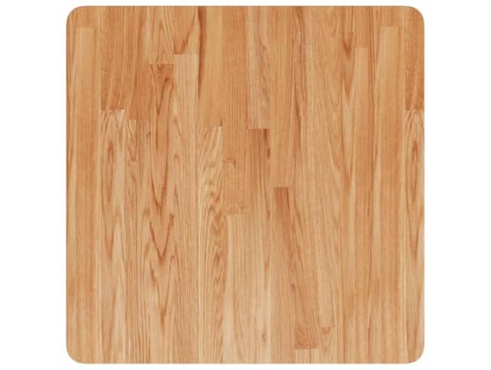 KLGBNCVE Tischplatte Quadratisch Hellbraun 60x60x2,5cm Behandelte Eiche Massivholz, Lackiert, Für Restaurant Café Hotel, Vielseitig Nutzbar