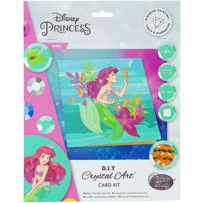 Craft Buddy CCK-DNY803 - Crystal Art, Ariel die Meerjungfrau, 18x18cm