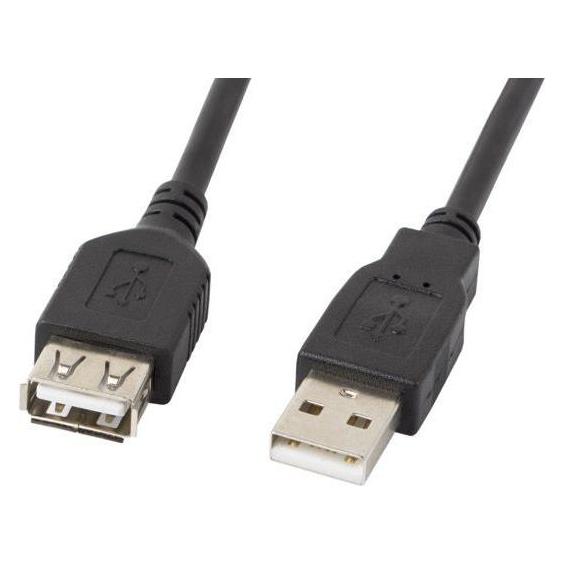 Lanberg Kabel USB USB-A - USB-A Czarny (CA-USBE-10CC-0030-BK) (3 m, USB 2.0) (CA-USBE-10CC-0030-BK)