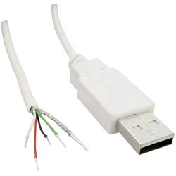 USB A Stecker 2.0 mit offenem Kabelende Stecker, gerade USB A Stecker 2.0 10080110 BKL Electronic Inhalt: 1 St.