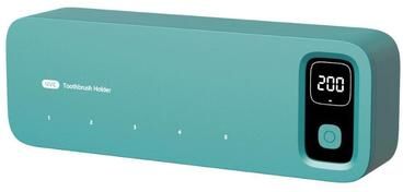 CaseAndConnect PureDry UV Toothbrush Sanitizer Holder & Automatic Drying Bathroom Rack light Green