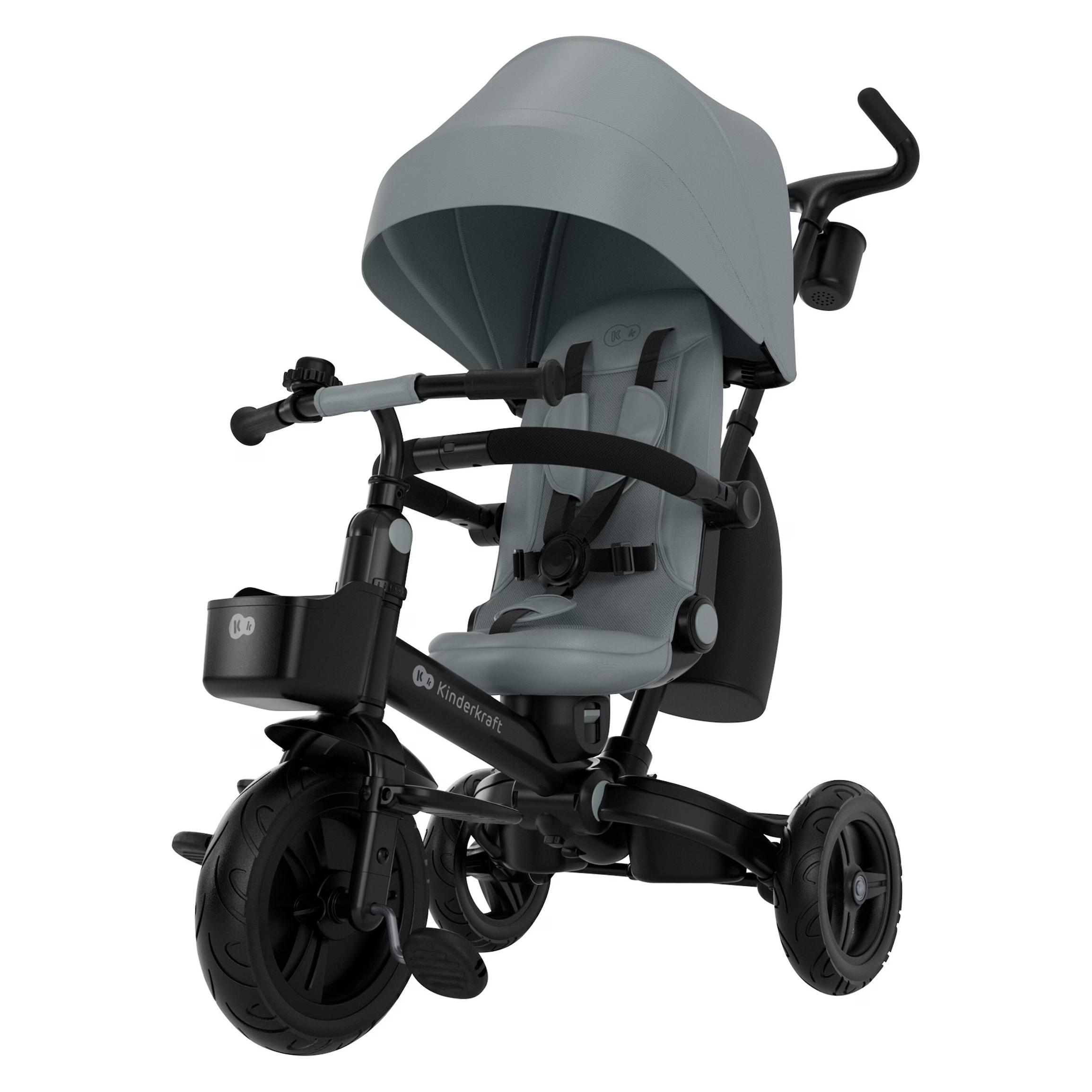 KinderKraft Tricycle AVEO 2 PLUS GREY (8384274-5902533929474)
