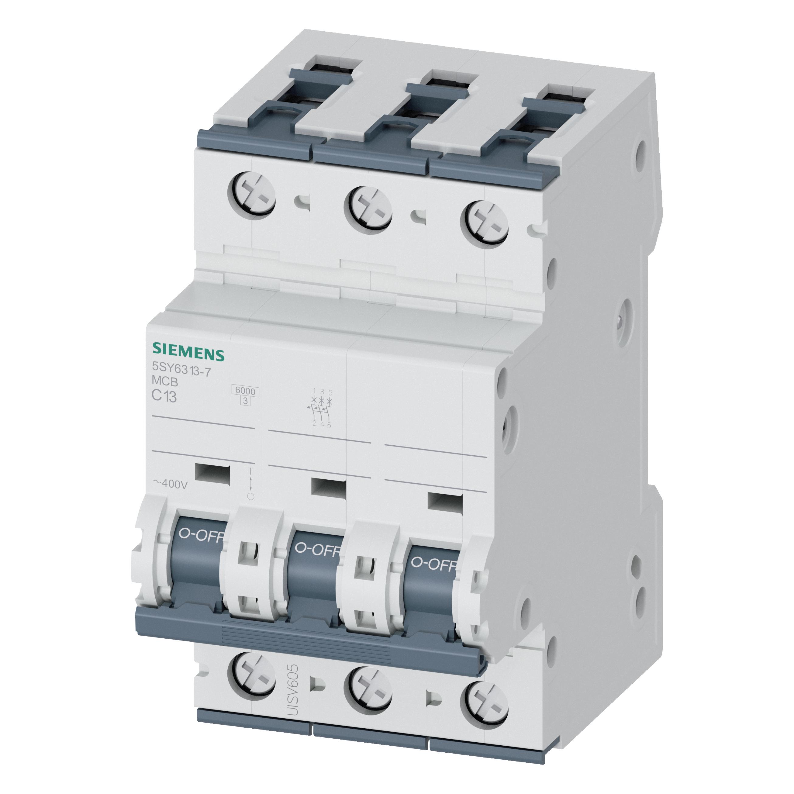 Siemens SIEM 5SY6313-7 Einbau-Automat C13A 3p 6kA 70mm (5SY63137)