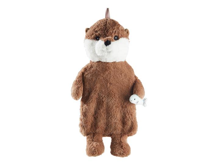 Wärmflasche Otter Braun/Braun 26 x 38 x 10cm Polyester