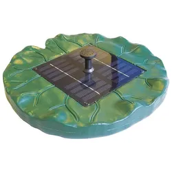 Heissner, Brunnen + Gartenteich, Solar-Teichpumpen-Set ca.150 l/h schwimmend