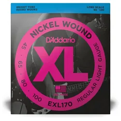 D’Addario EXL170 - XL Bass Nickel Wound, Long Scale 45-100 - Saiten E-Bass