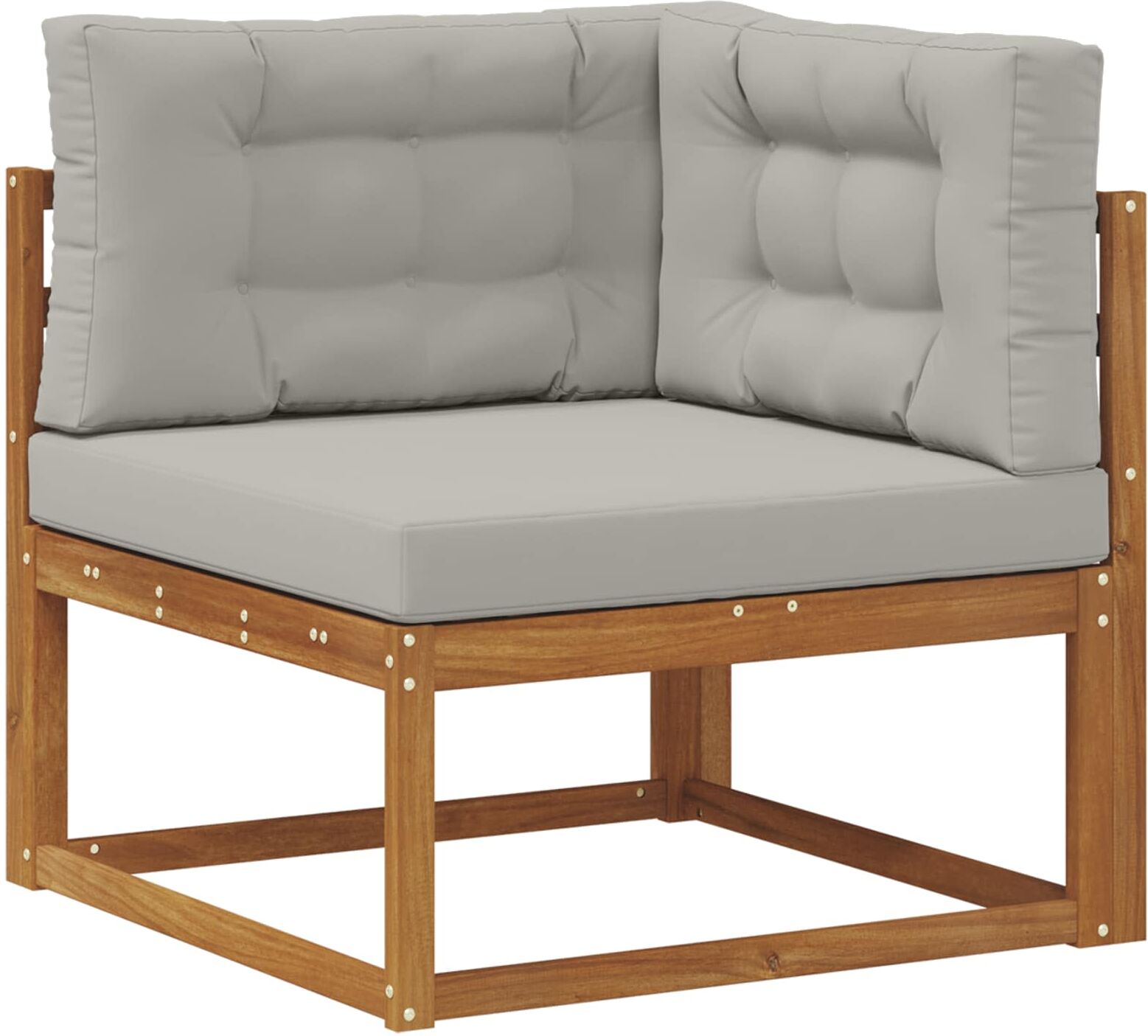 vidaXL Ensemble de canapés d'extérieur 8 pc Natural and Light grey