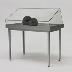 Ausstellungsvitrine schräger Glas - Haube Dialog DLG-15Z