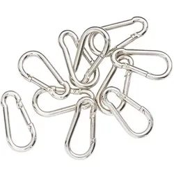 Karabiner, 4 cm, 10 Stück