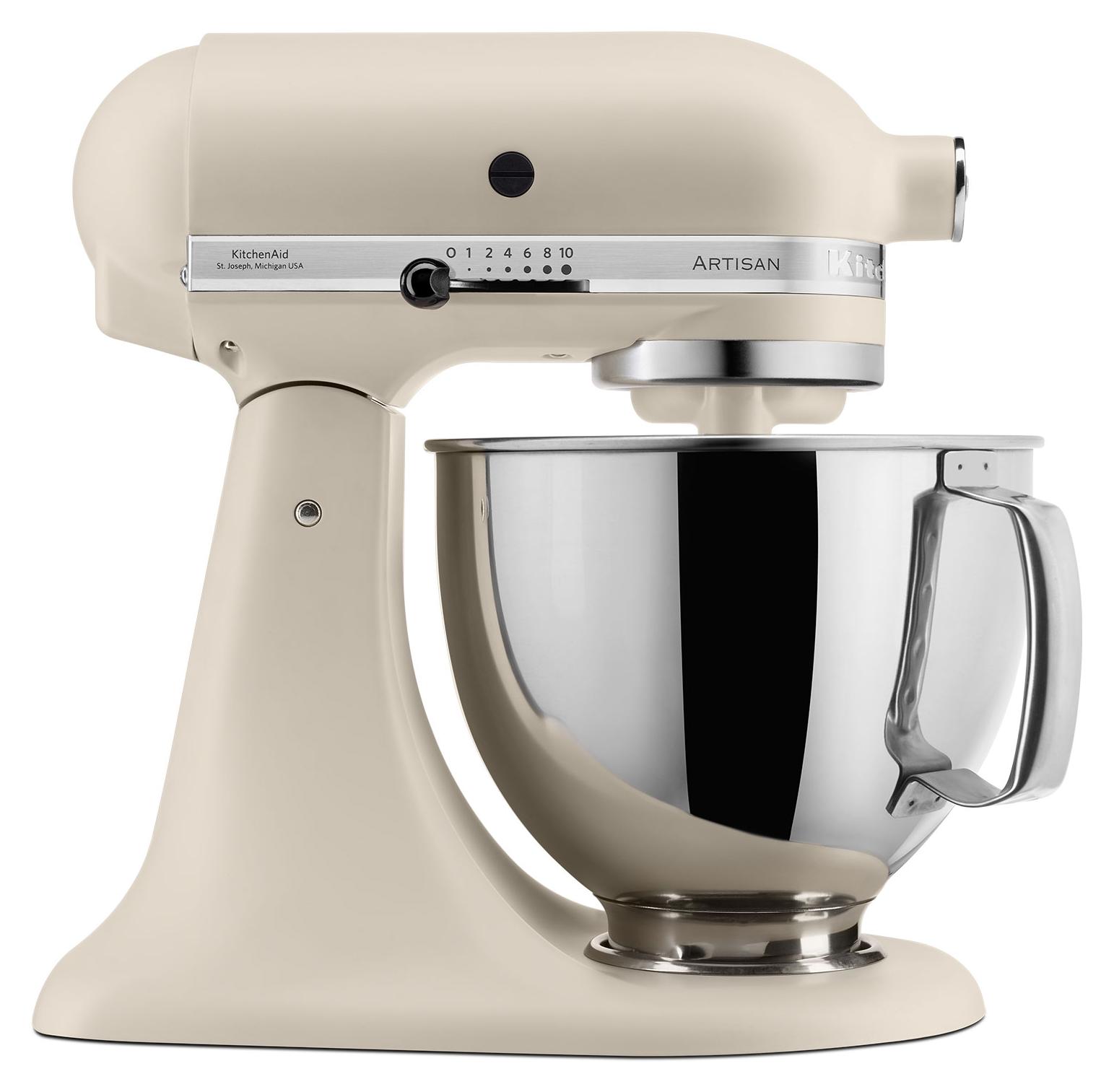 KitchenAid 5KSM125, Standmixer, Beige, Schlagen, Kneten, Mixen, 1,6 m, 4,7 l, 220 RPM