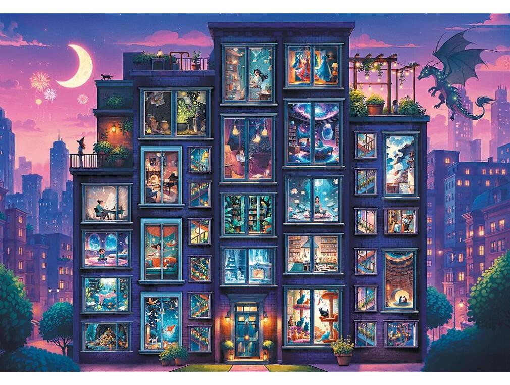 Trefl Puzzel Nacht vol verhalen 1000 stukjes Premium Plus kwaliteit