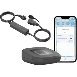 Homematic IP Starter Set Outdoor Steckdose – Access Point 2 & Schalt-Mess-Kabel - steuert Leuchten oder Elektrogeräte im Außenbereich