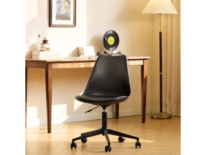 Chaise de bureau style scandinave noir