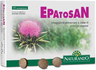 NATURANDO Srl Naturando Epatosan - Integratore per la Salute del Fegato - 60 Compresse