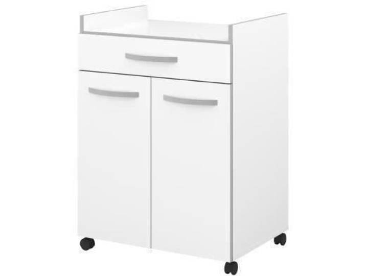 Desserte de cuisine L 60cm - Blanc mat - OSLO