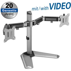 myWall my Wall Tischständer (Tisch, 32", 9 kg), Monitor Halterung, Silber