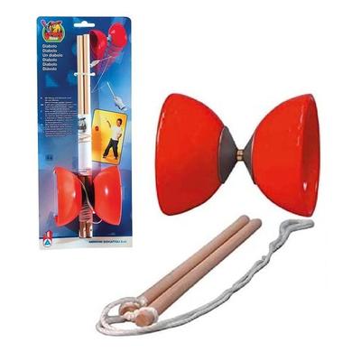Simba 107303769 - Diabolo Kunststoff m. Holzstäben, 1 Stück, (Farbauswahl nicht möglich!)