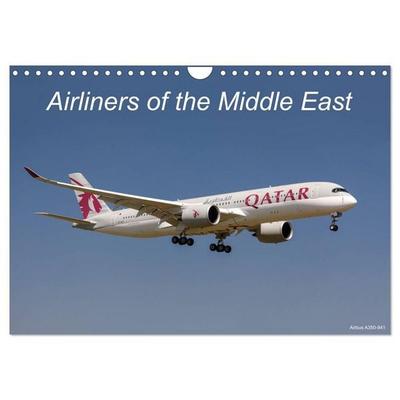 Airliners of the Middle East (Wall Calendar 2027 DIN A4 landscape), CALVENDO 12 Month Wall Calendar