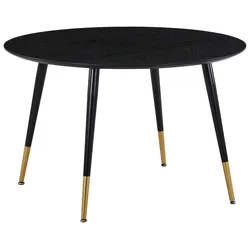 Esstisch Dipp Schwarz/Messing