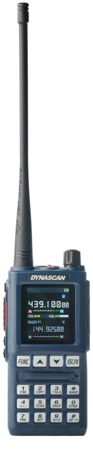 DynaScan UV-101 Dubbelbandsradio voor VHF/UHF