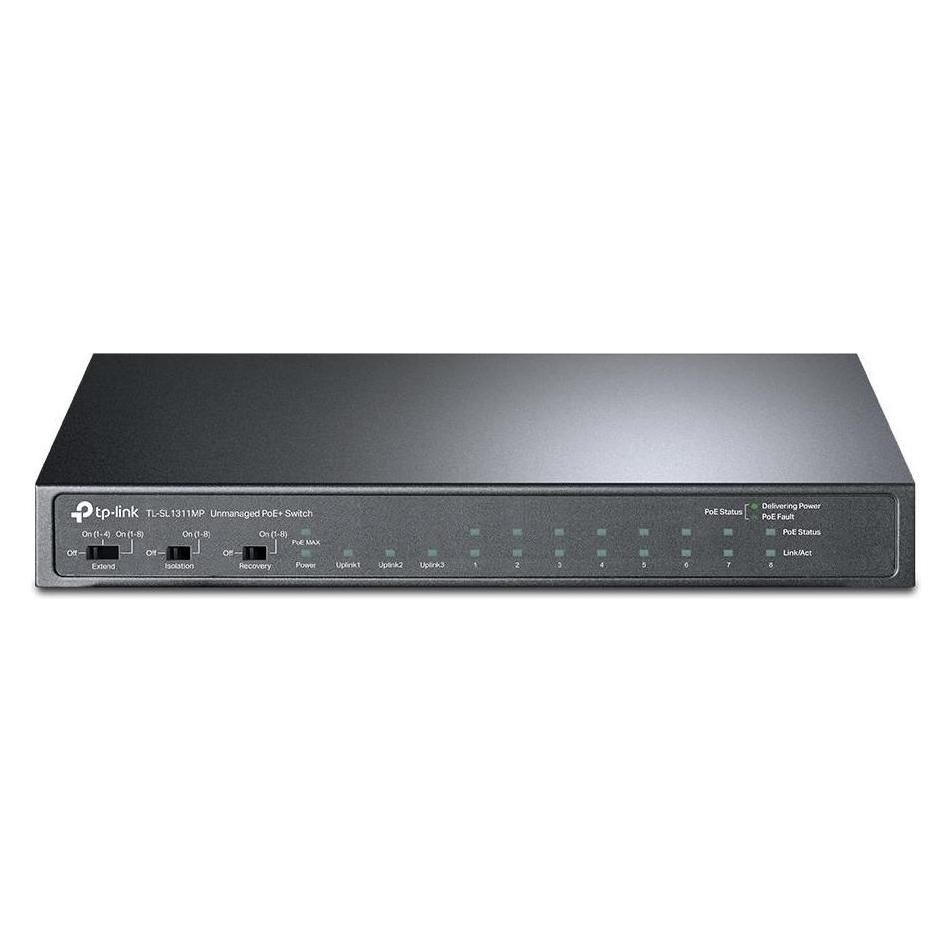 TP-Link TL-SL1311MP Netzwerk-Switch Unmanaged Fast Ethernet (10/100) Power over Ethernet (PoE) (11 Ports) (TL-SL1311MP)