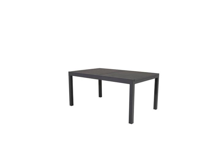Furnlux Gartenesstisch Marbella Schwarz 100x160x75 cm, Metall, 100x75x160 cm, Gartenmöbel, Gartentische, Gartentische