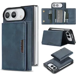 Cover-Discount iPhone Duo - 2-in-1 Backcover mit Kreditkarten-Etui (Apple iPhone Duo), Smartphone Hülle, Blau
