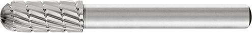 PFERD HSS-Frässtift mit 6-mm-Schaft, Kugelzylinderform C, Zahnung 3