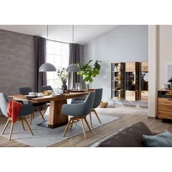 SCHÖNER WOHNEN-Kollektion Esstisch mit Auszug Easy 220/320 x 100 cm Holz Braun Eiche