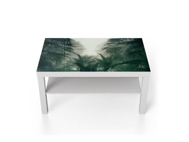 DEQORI Couchtisch 'Nebelwaldgeheimnis', Glas Beistelltisch Glastisch modern