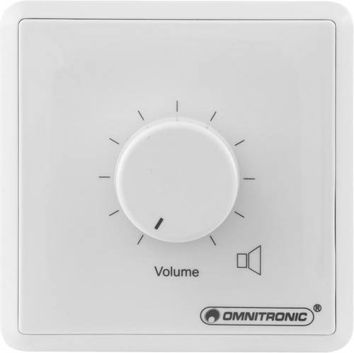 Omnitronic 80711004 Einbau ELA-Lautstärkeregler mono Weiß