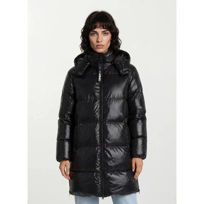 Winterjacke TRUEPRODIGY "Zarif F Kapuze mit diversen Reißverschlüssen", Damen, Gr. S, schwarz, Obermaterial: 100% Polyester PES., regular fit, Jacken Winterjacke