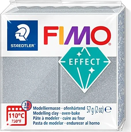 FIMO effect 8020 Silber-Metallic, 1 Stück