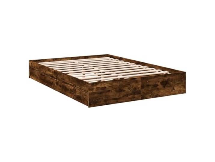 vidaXL Bettgestell mit Schubladen Räuchereiche 160x200cm Holzwerkstoff