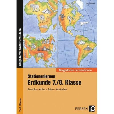 Stationenlernen Erdkunde 7./8. Klasse, Set von Markus Kindl, Persen Verlag in der AAP Lehrerwelt GmbH, 978-3-403-20053-6