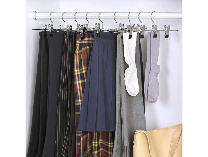 Cintres pantalon Barlieu lot de 20 31cm Argenté
