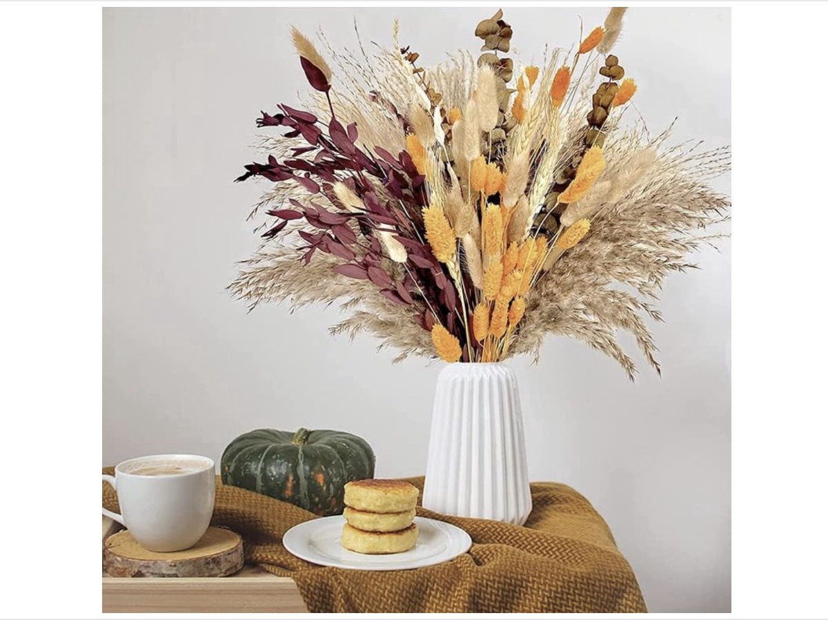 100 stuks natuurlijk gedroogd pampasgras boeket voor boho decoratie