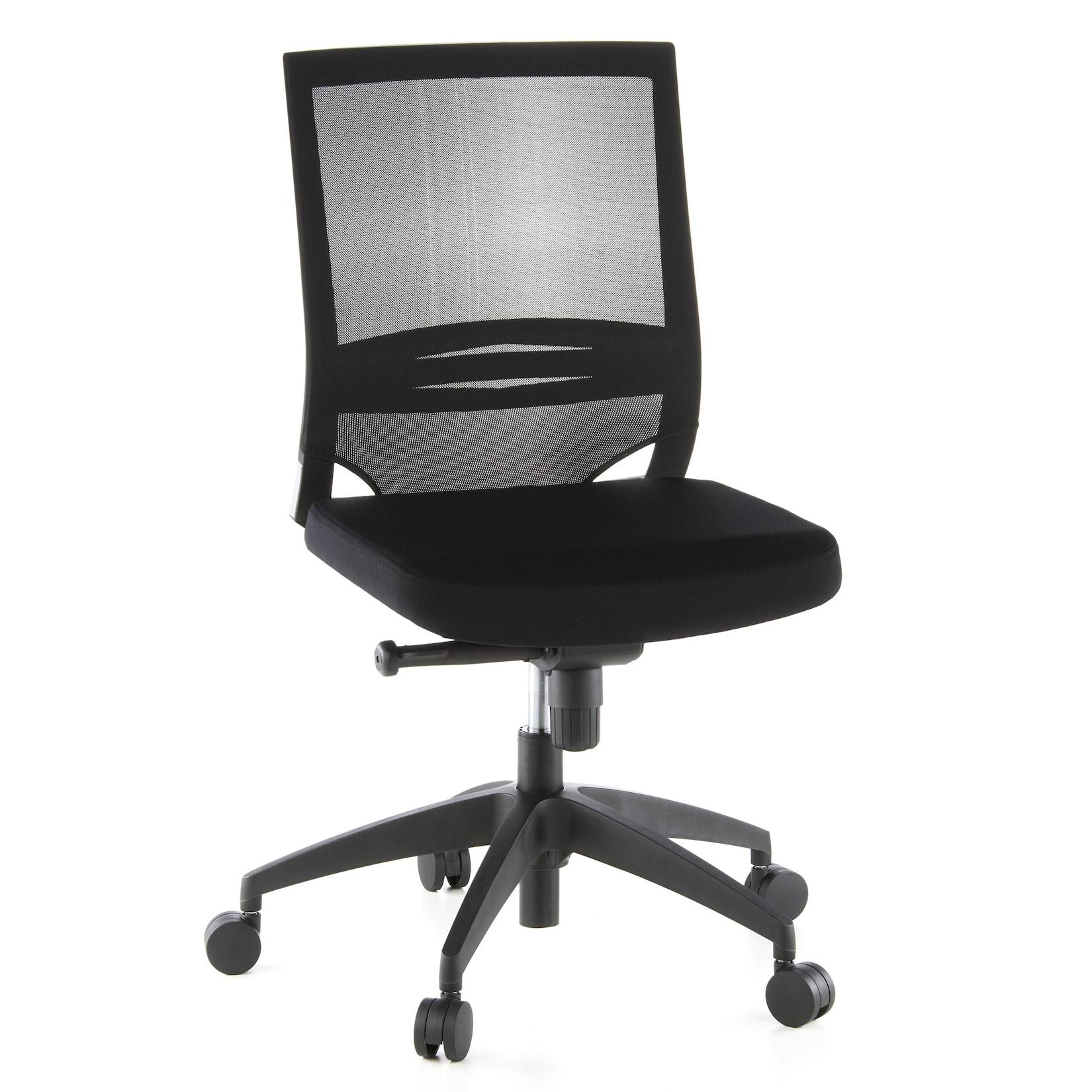 hjh OFFICE Profi Bürostuhl PORTO ECO Stoff / Netzstoff ohne Armlehnen