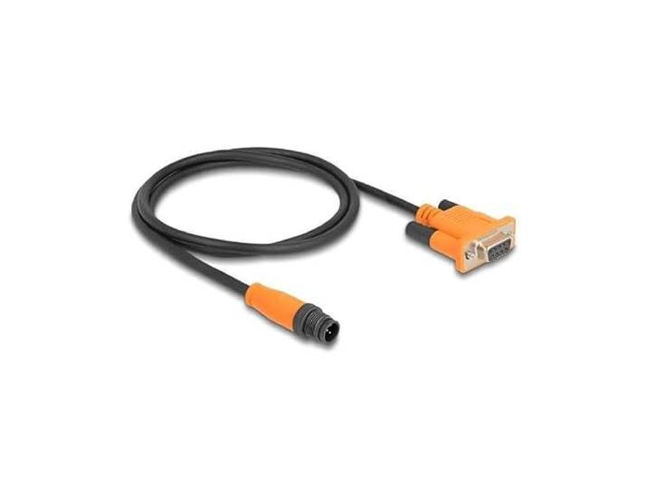 DeLOCK Bus Can Kabel M12 gecodeerd A 5-pins stekker voor D-Sub 9 bus 1 m
