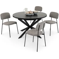 ESSGRUPPE TOLEDO 5er Set schwarz