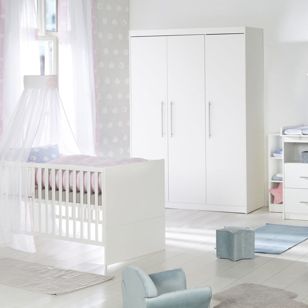 roba Armoire avec 3 portes, blanc Blanc 52x190x131cm