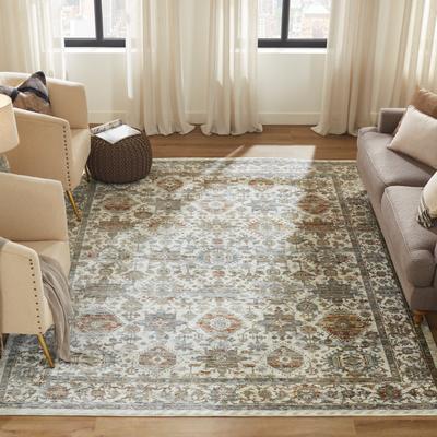 KALATY Monarch Antique Ivory Medallion Area Rug