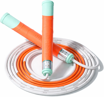 Clever Finds Adjustable Kids Jump Rope Tangle Free Segmented Skipping Rope With Fast Spin Bearings 3 Pcs Orange