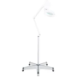 Showlite LL-6085 D LED Lupenleuchte 60 x SMD-LED 8W 5 Dioptrien Set inkl. Rollenstativ
