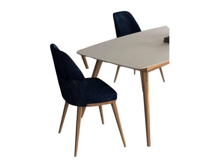 Xlmoebel Polsterstuhl Blauer Essstuhl mit hochwertiger Verarbeitung und elegantem Design (1 St), Hergestellt in Europa