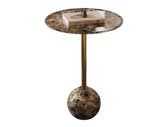 SAMCIOI Wohnzimmer-Beistelltisch, Couchtische Leichter, luxuriöser, moderner Marmor-Beistelltisch, einfache, runde Eckmöbel for die Heimdekoration Couchtisch, Nachttisch