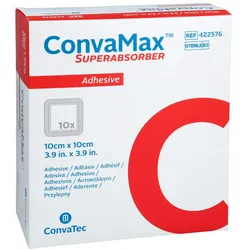 Convamax Superabsorber Adhäsiv 10x10 cm 10 St
