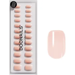 DOONAILS Soft Gel Press Ons Short Square Latte - rosa